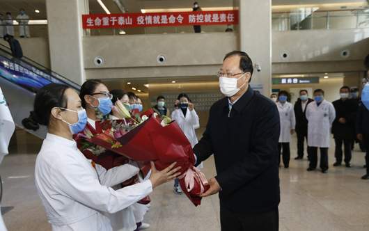 毛偉明董事長(zhǎng)到北京電力醫(yī)院、白廣路辦公區(qū)檢查疫情防控工作并開展調(diào)研