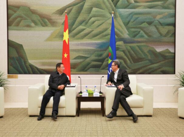 錢(qián)智民會(huì)見(jiàn)青海省政協(xié)副主席、海南州委書(shū)記張文魁