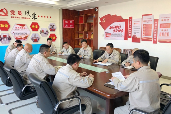 大唐淮北發(fā)電廠開展“沖刺四季度，奪取雙勝利”主題黨日活動