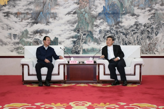 丁焰章拜會安徽省委常委、常務(wù)副省長鄧向陽