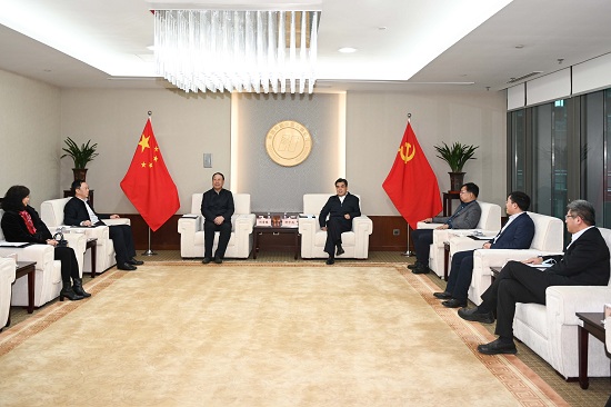 舒印彪、鄧建玲會見華北電力大學(xué)校長楊勇平