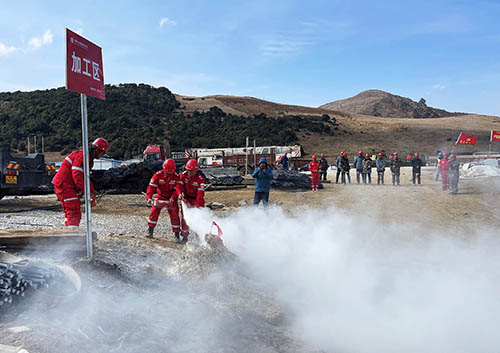 中國(guó)安能第二工程局四川涼山項(xiàng)目部開展防火、防汛、防地質(zhì)災(zāi)害綜合演練