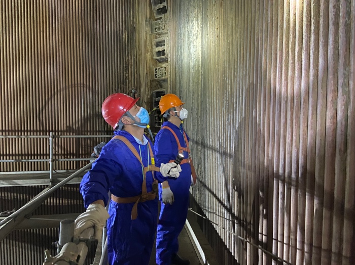國能（泉州）熱電有限公司完成2號爐爐內(nèi)升降臺搭建、驗收工作