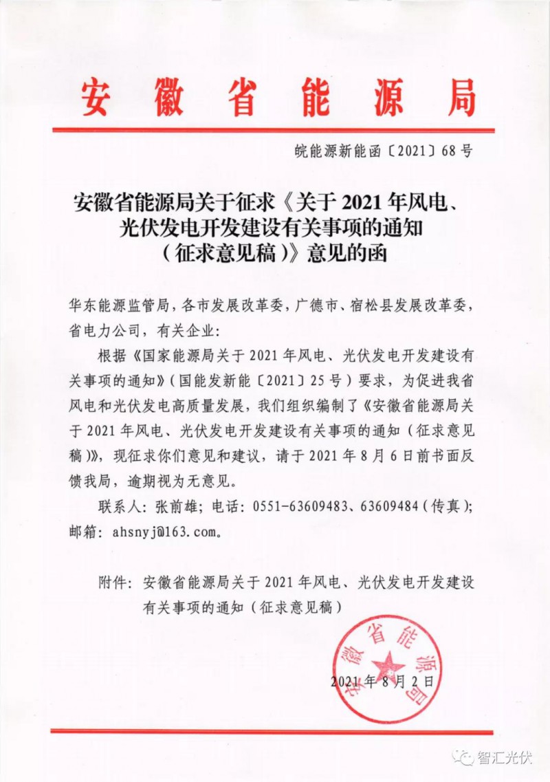 安徽：6GW保障性規(guī)模，不要求配儲能、競電價(jià)