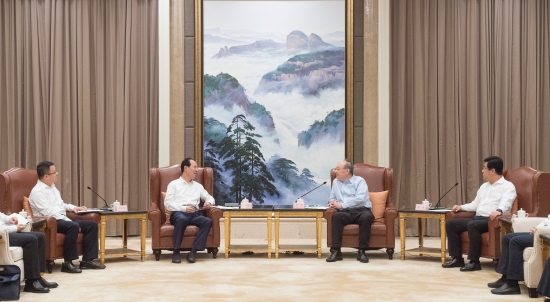 中國(guó)電建集團(tuán)公司黨委書記、董事長(zhǎng)丁焰章拜會(huì)福建省委書記尹力、省長(zhǎng)趙龍