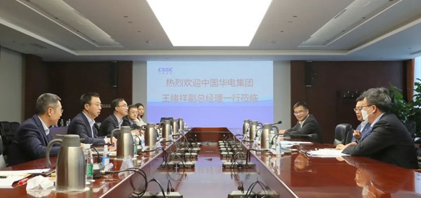 華電集團(tuán)公司黨組成員、副總經(jīng)理王緒祥拜會(huì)中國船舶黨組成員、副總經(jīng)理盛紀(jì)綱