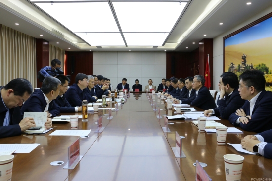 中國電建黨委副書記、總經(jīng)理王斌與酒泉市主要領導會談