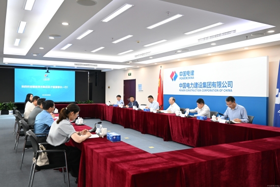 中國電建黨委常委、副總經(jīng)理徐鵬程與漳龍集團(tuán)黨委書記、董事長吳子毅會談