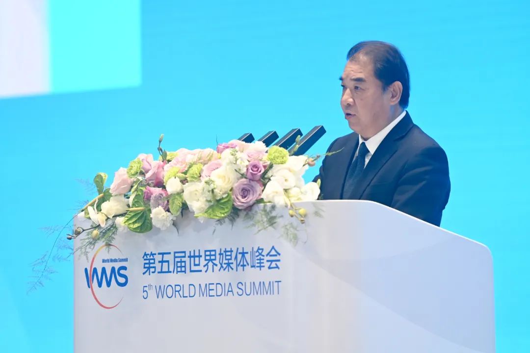 南方電網(wǎng)公司董事長、黨組書記孟振平在第五屆世界媒體峰會上作主旨發(fā)言