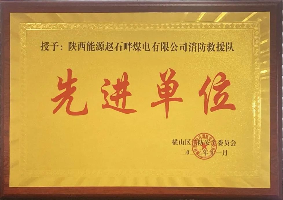 優(yōu)秀！再續(xù)輝煌！陜投集團(tuán)趙石畔煤電消防工作又獲表彰