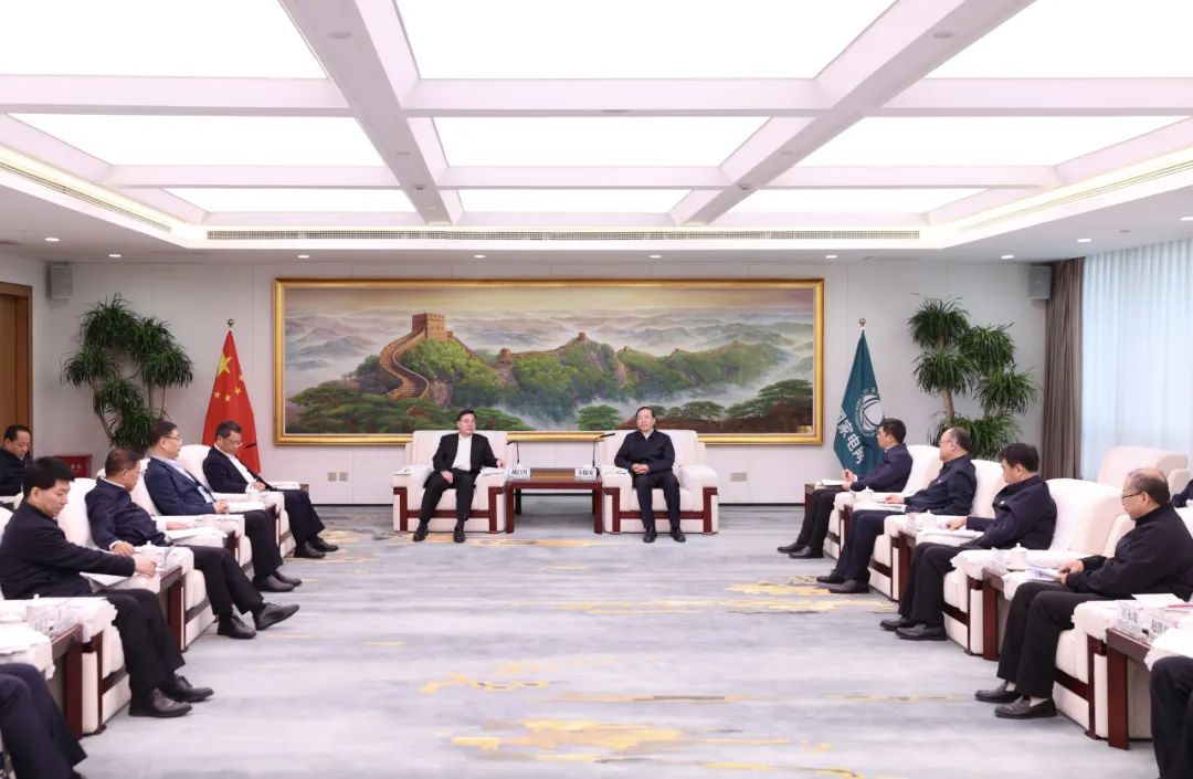 國家電網(wǎng)公司董事長辛保安與甘肅省委書記胡昌升、省長任振鶴會(huì)談