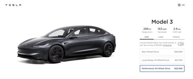 新款Model 3發(fā)布，約38萬元!特斯拉最新“成績單”公布!